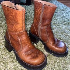 Vintage Steve Madden Chunky Leather Fall Boots